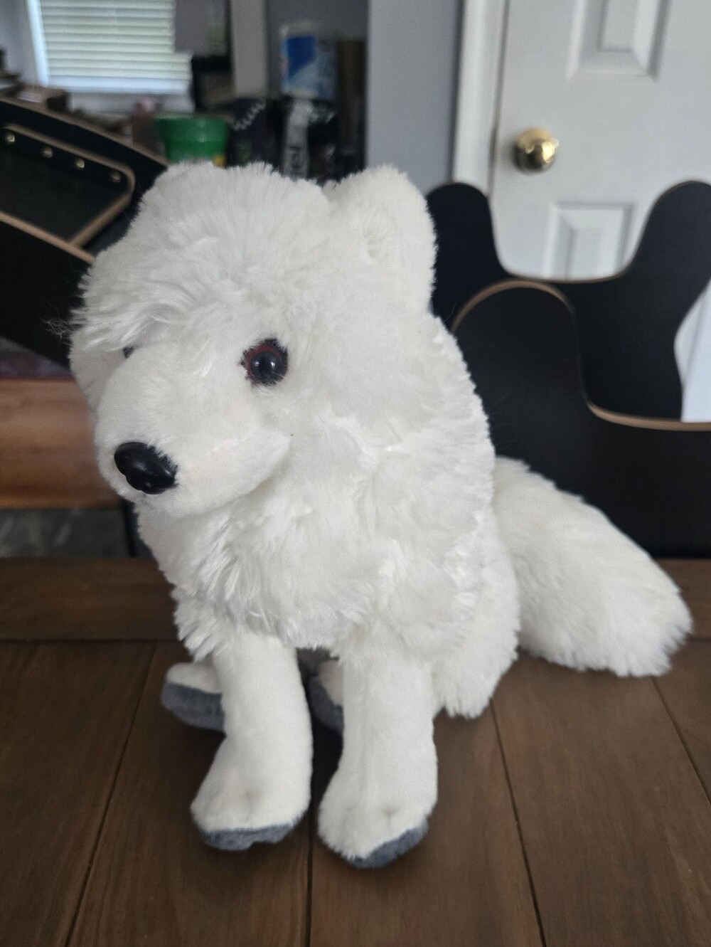 White Plush Arctic Fox Stuffed Animal Wild Republic